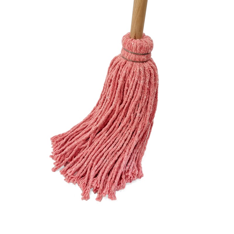 Mango de madera sólida tradicional Mop húmeda